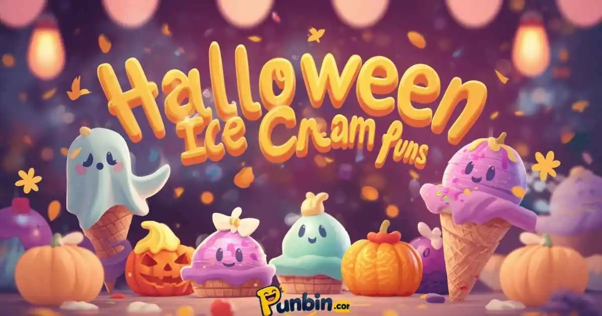 Halloween Ice Cream Puns