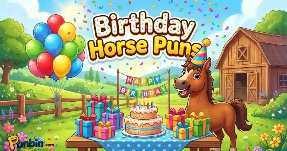 Birthday Horse Puns